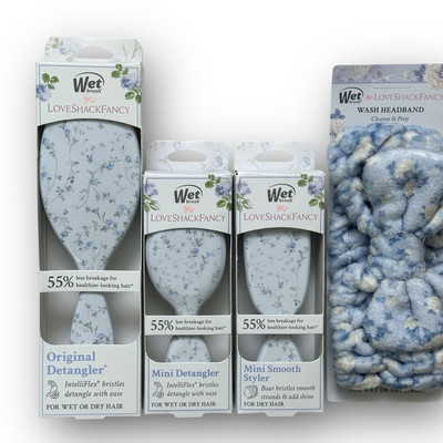 LoveShackFancy x Goody x Wet Brush Set English Ivy BLUE  display picture 3