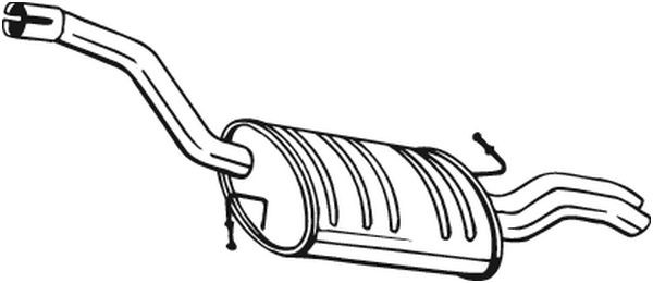 Bosal 233-145 EndschalldäMpfer FüR VW EndrohrdäMpfer-image