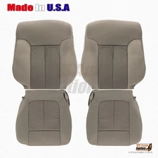 2011 - 2014 Ford F150 Driver & Passenger Bottoms-Tops Cloth Seat Cover Abode Tan