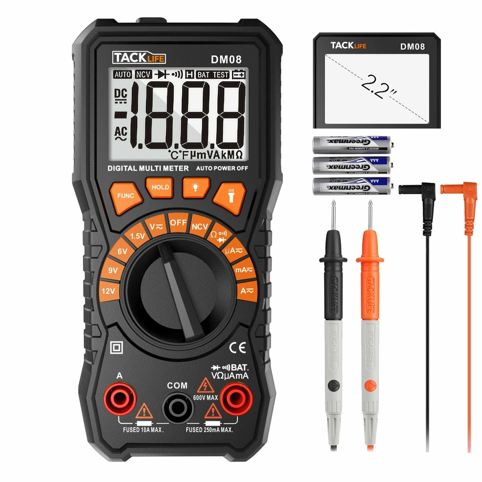 Image of Tacklife DM08 Digital Multimeter