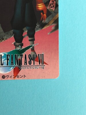 Vincent Final Fantasy VII Carddass 1997 No28 SQUARE BANDAI Japan