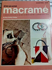 Bag Plant Hanger Belt Pillow Macrame Step By Sep Golden Press Boho Craft Phillip