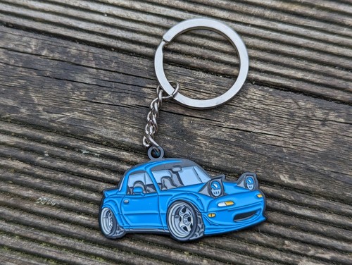 Mazda Miata MX5 Eunos Mk1 NA Metal Keychain (7 Colours Available) - Photo 10/15