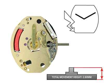 Genuine New ETA 976.001 Quartz Watch Movement (Multiple Variations), Swiss Made