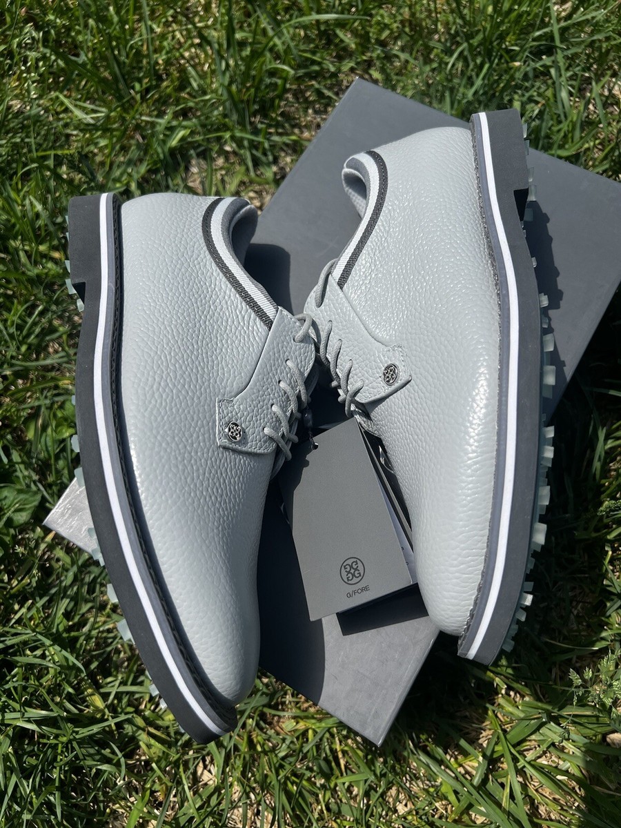 NEW G/FORE size 7.5 Mens Grosgrain Gallivanter Golf Leather Grey