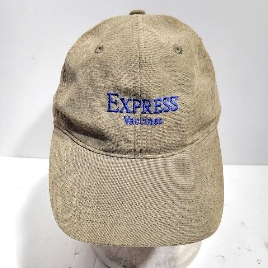 Express Vaccines Brown Strapback Hat - image 1