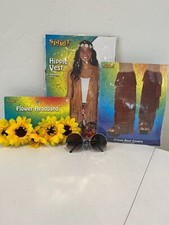 Spirit Halloween, Hippie Costume Size Adult X-SM , full set.