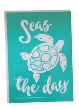 New Chalk Couture Transfer Stencil Size A "Seas The Day"