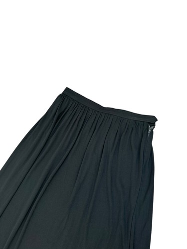 Saint Laurent Paris Vintage 80er Jahre Schwarz Wolle Langer Rock Größe 36 / US 6 / S - Bild 2 von 4