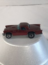 Vintage Hot Wheels Dark Metallic Red 57 T-bird 164 Diecast Ford Thunderbird Vintage Hot Wheels Dark Metallic Red 57 T-bird 164 Diecast Ford Thunderbird