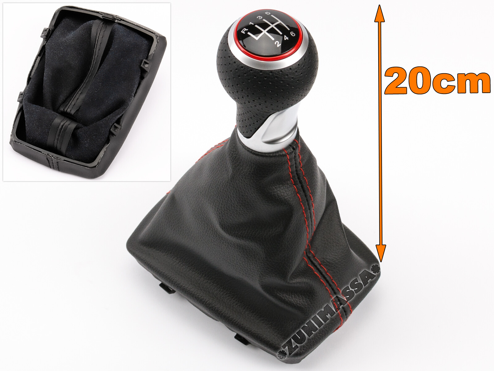 for AUDI S LINE A4 B6 B7 8E LEATHER GEAR SHIFT STICK KNOB 6 SPEED