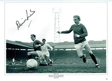Denis LAW Signed Autograph 16x12 Manchester United Great United Photo +RD COA