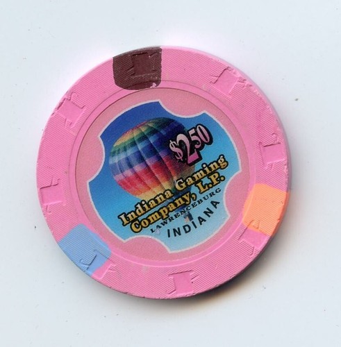 2.50 Chip from the Argosy Casino Lawrenceburg Indiana 3 Inserts