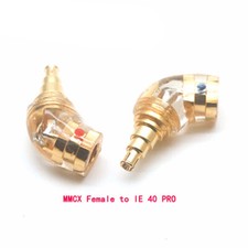 HIFI Headphone Plug for IE 40PRO Male to MMCX/0.78mm Female Adapter Connector
