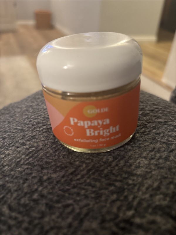 Golde Papaya Bright Exfoliating Face Mask Powder Superfoods 1oz / 30g