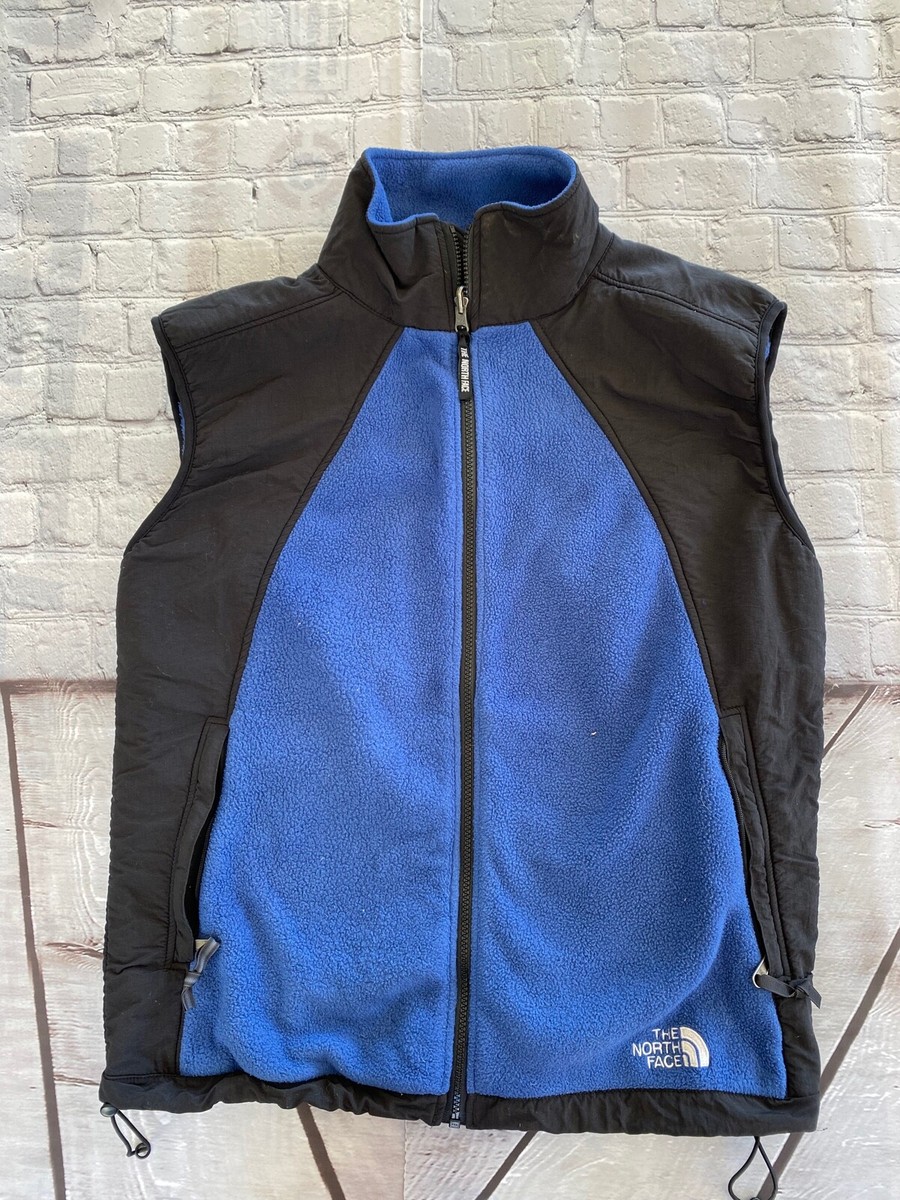 Mens The NORTH FACE Blue Denali Zip Fleece Polartec Vest