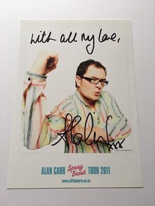 Alan Carr handsigniert Spexy Beast Stand Up Tour Druck 2011 offizieller Merch