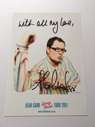 Alan Carr handsigniert Spexy Beast Stand Up Tour Druck 2011 offizieller Merch