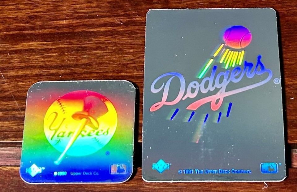 1990-1992 Upper Deck Hologram Baseball Team Logo Stickers U Pick, 50 Cent Ship
