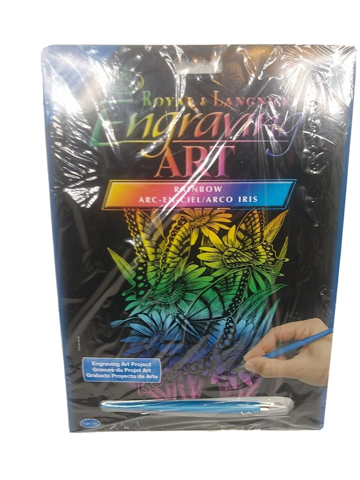 Royal & Langnickel Engraving Rainbow Butterflies & Daisies Art Project New Age 8 - image 2 of 4