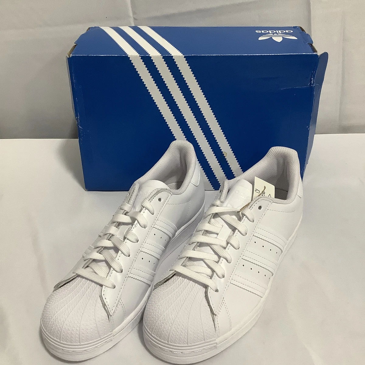 Adidas Women's Superstar FV3285 White Flat Lace Up Low Top Sneaker