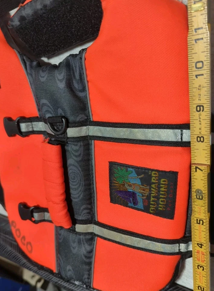 Flotation Device Vest Dog Life Jacket  Outward Hound Pet Gear Orange Medium - Image 4 of 4