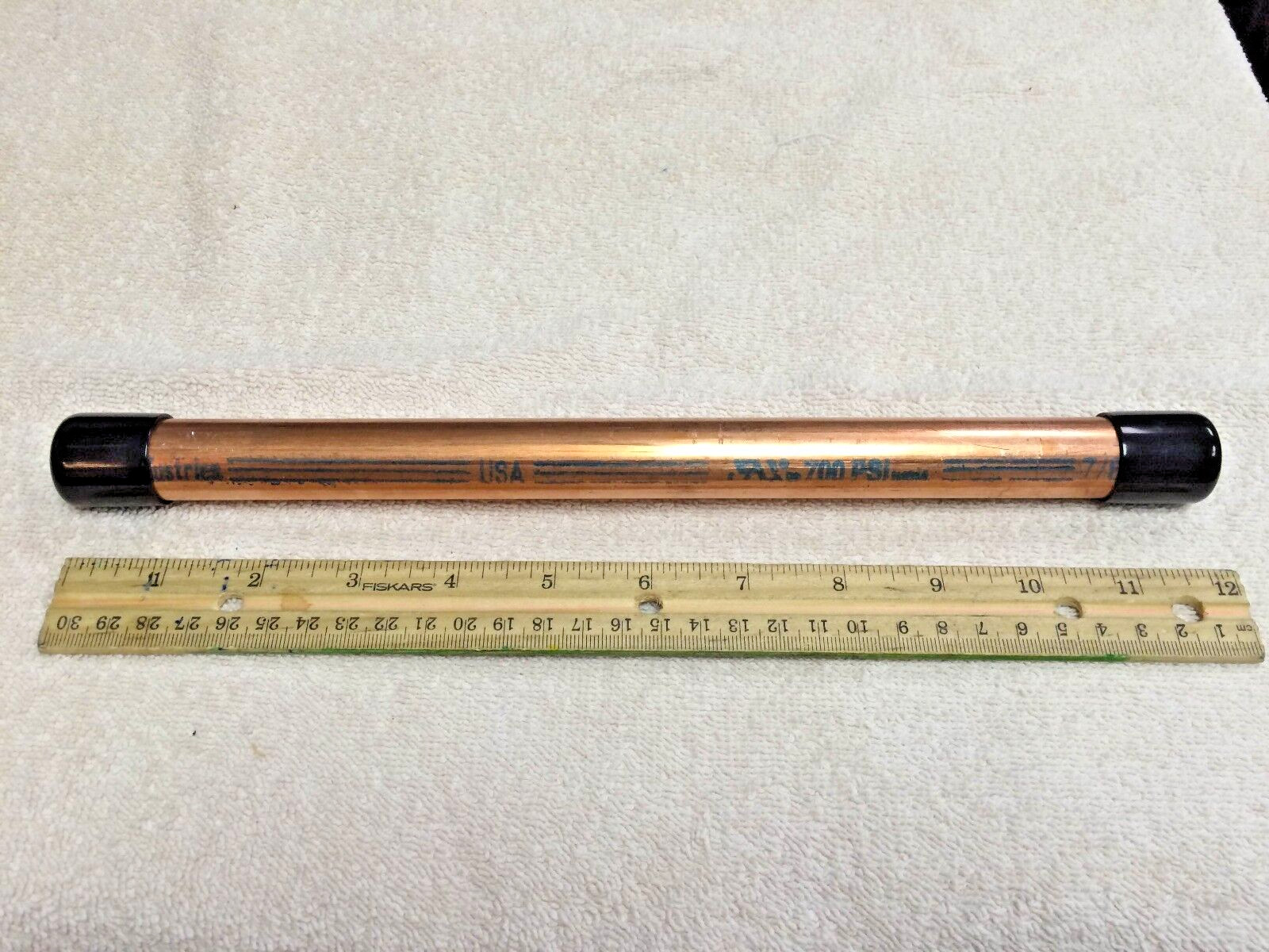 Copper Tube Sold in One Foot Piece 7/8" O.D. ACR Hard Drawn Copper 