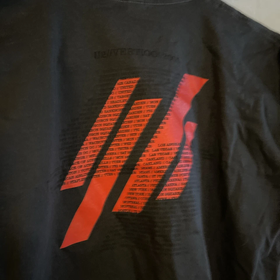 Camiseta De Colección U2 Vertigo 2005 Banda Gira Gráfica Doble Cara Logo Gris Talla XL Foto 3 de 4