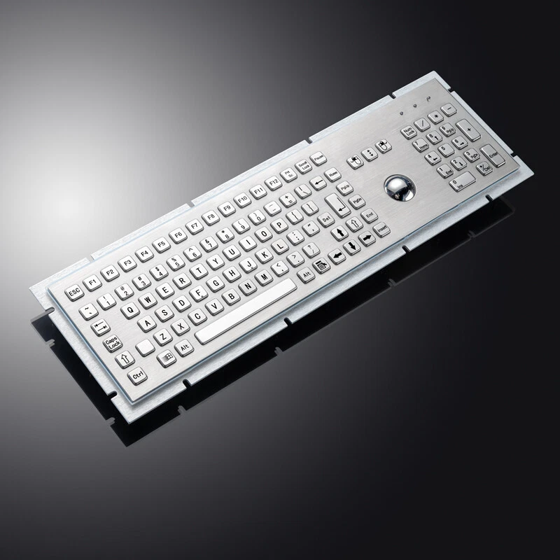 Terminal keyboard Industrial trackball keyboard Kiosk Metal keypad with 103 keys - Image 3 of 4