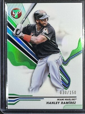 Hanley Ramirez 2024 Topps Pristine 30/150 Green Parallel #111 Miami Marlins