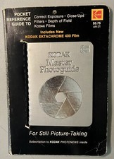 1978 Pocket Sized Kodak Master Photoguide Book Guide Cheat Sheet Chart w Jacket