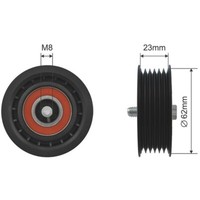 NTY Umlenk-/FüHrungsrolle Keilrippenriemen FüR Fiat Tipo SchräGheck 356_ 1.6 D