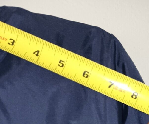 BIKE Pullover Windbreaker V Neck Size M Navy Nylon 80s/90s Jacket - Picture 7 of 15