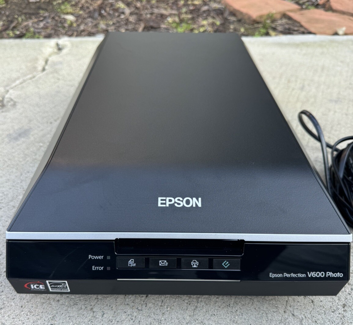 Epson Perfection V600 Document & Photo Scanner w/ Power Supply & USB