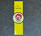Vintage/Rare 1967 Ronald McDonald Bicycle Reflector 3M Sticker — photo 2