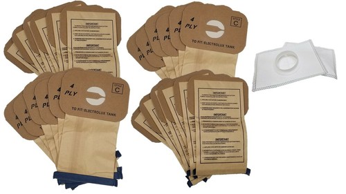 24 Vacuum Bags + 2 After Filters For Aerus/Electrolux Canister Vacuums