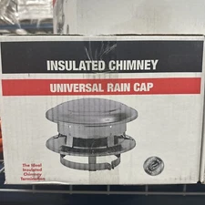 SuperVent Universal 6” Stainless-Steel Chimney Cap JSC6URC Insulated Vent