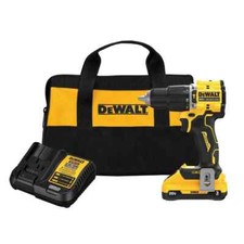 DEWALT ATOMIC 20V 1/2 in. Compact Hammer Drill w/ 3.0Ah Battery, Charger & Bag