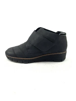 RIEKER DAMEN STIEFEL STIEFELETTEN BOOTS Gr:38 Uk:5 SCHWARZ  - Bild 1 von 4