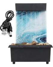 Rwoora Fontana a sfera da tavolo a cascate, fontana d'acqua irregolare