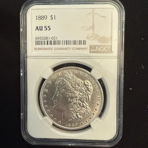 1889-P Morgan Dollar NGC AU55 - RARE