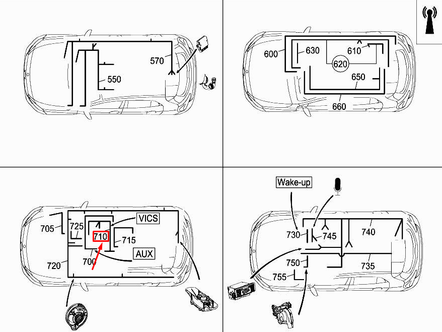 Faisceau de câbles d'enregistrement de péage MERCEDES-BENZ GLA X156 A1565407805