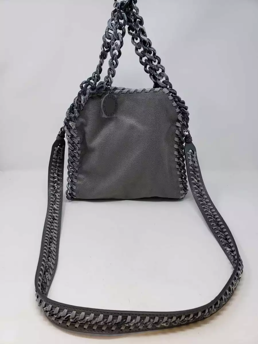 Stella Mccartney Falabella Mini Grey Polyester Women's