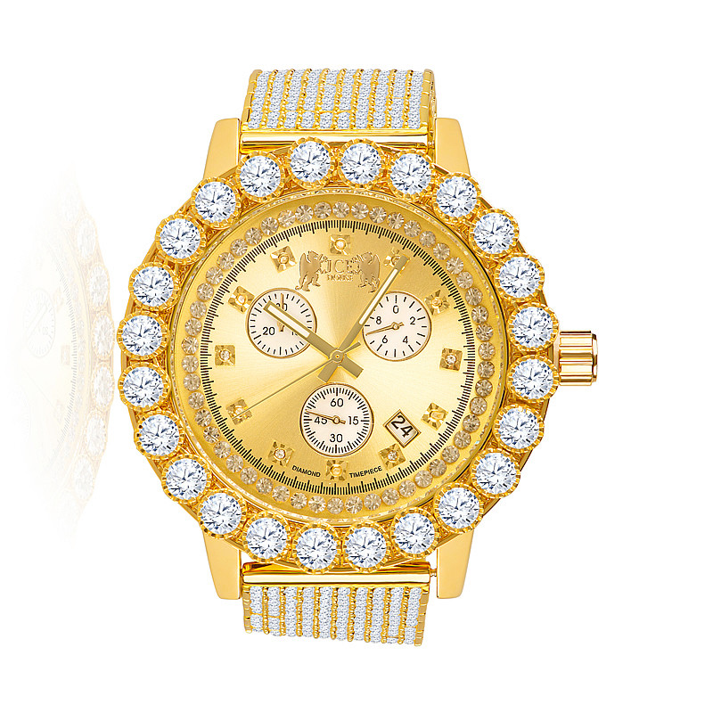 Mens Solitaire Yellow Gold Plated Genuine Diamond Jo Rodeo Custom Band ...