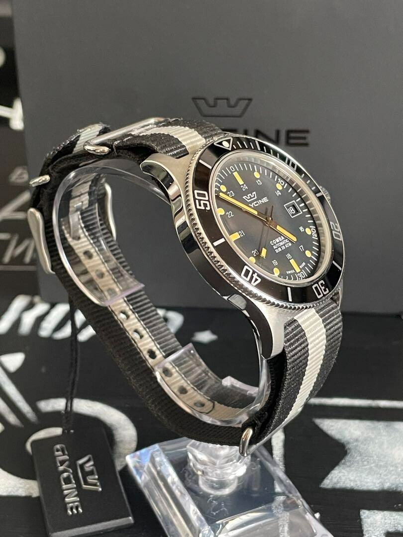 GLYCINE Combat Sub 42 Military Watch Automatic GL0083 w GLYCINE Combat Sub 42 Military Watch Automatic GL0083 w