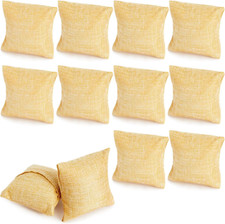 12 Pack Linen Bracelet Cushion, Beige Holder for Watches  Bangles - Watch Pillo