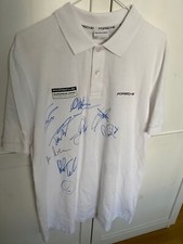 Signed Golf Polo Porsche European Open 2016 Ryder Cup Fleetwood Woods PROOF