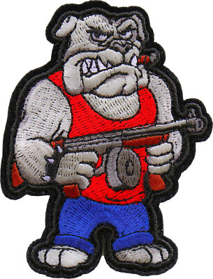 Bulldog Machine Gun Patch - 2.3x3 inch - P7128
