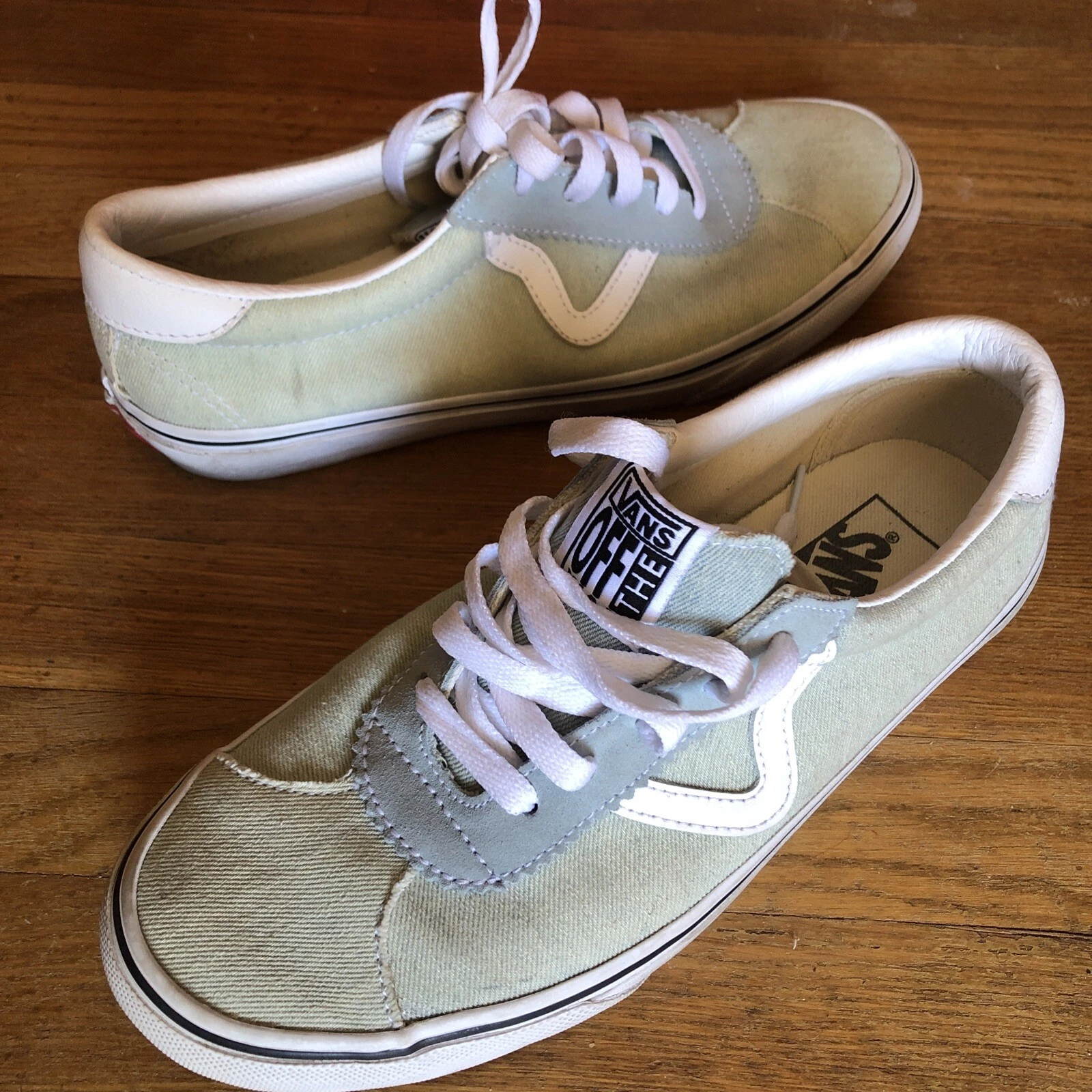 Sneakers jeans VANS uomo taglia 8 donna 9 5 blu denim stringate OTTIME