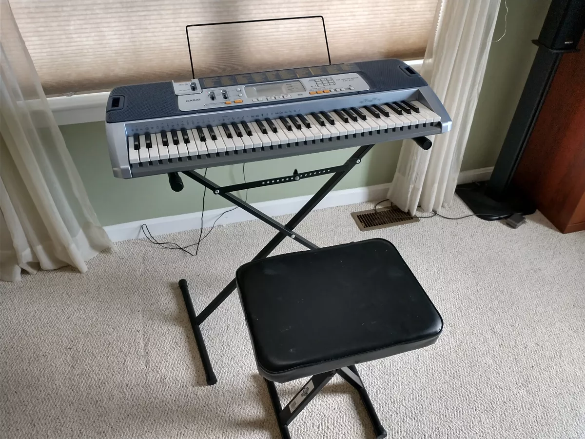 Casio Key Lighting Keyboard LK-110 with Stand, Seat, and Music